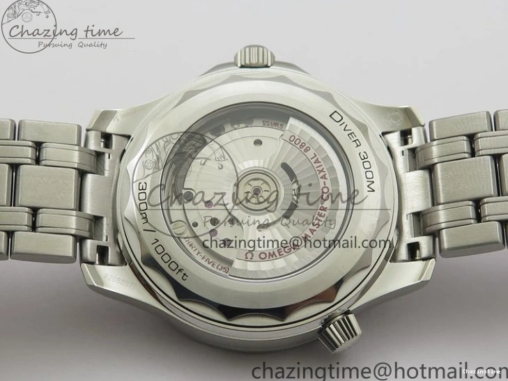 0401 Seamaster Diver 300M ORF 1:1 Best Edition Blue Ceramic Gray Dial on SS Bracelet A HighQuality 7867